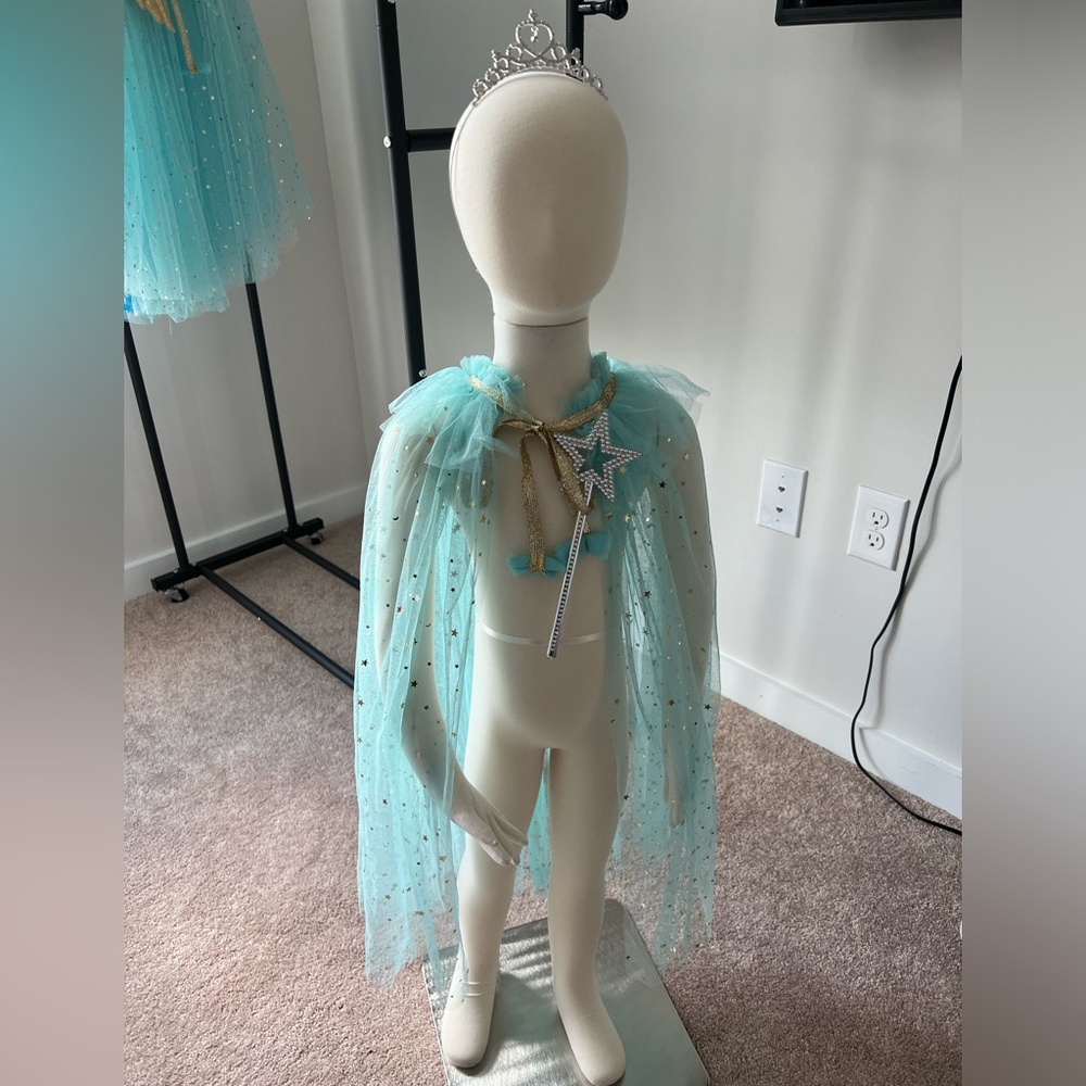 Halloween Mint Green Princess Costume 3 Pieces NWT